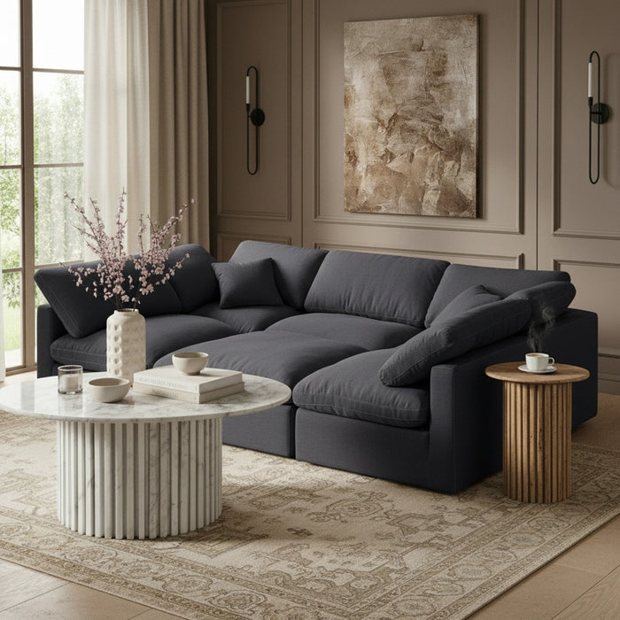 Indulge - Linen 6 Piece Modular Sectional - Simple Home Plus