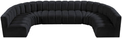 Arc - Velvet Modular U-Shaped Sectional - Simple Home Plus