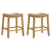 Iyani - Coastal Modern Wood Counter Height Kitchen Bar Stool - Simple Home Plus