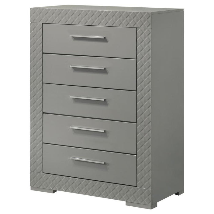 Ives - 5-Drawer Bedroom Chest - Simple Home Plus