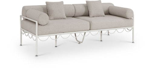 Portofino - Resilient Water Repellent Fabric 85.75" Upholstered Outdoor Patio Sofa - Simple Home Plus