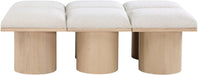 Pavilion - 6 Piece Modular Bench With Natural Base - Simple Home Plus