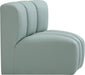 Arc - Faux Leather Curved Corner Chair - Simple Home Plus