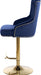 Claude - Adjustable Stool Gold Swivel with Gold Base - Simple Home Plus