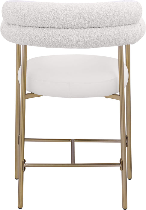 Blake - Counter Stool With Bronze Legs (Set of 2) - Simple Home Plus