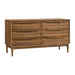 Artemio - 6 Drawer Wooden Dresser - Simple Home Plus