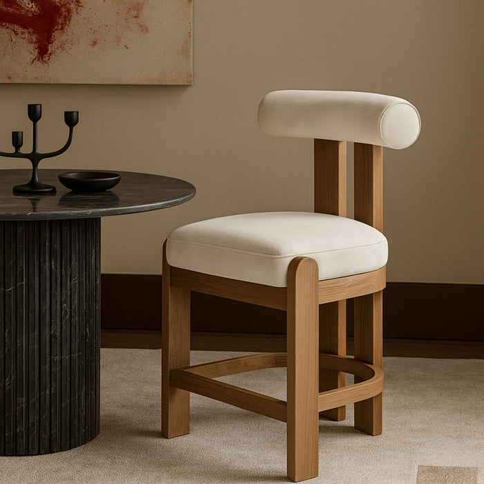 Arienzo - Velvet Upholstered Counter Stool (Set of 2) - Simple Home Plus
