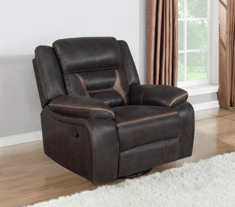 Greer - Upholstered Swivel Glider Recliner Chair - Simple Home Plus