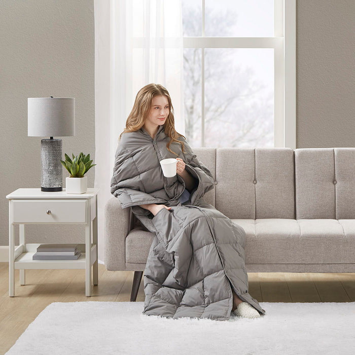 Hadly - Wearable Throw - Gray - Simple Home Plus