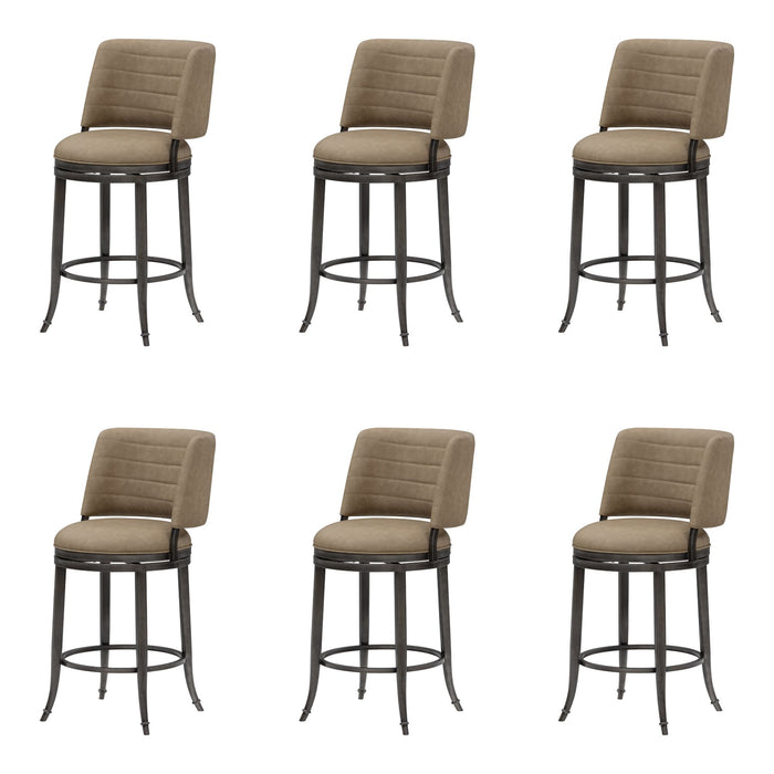 Torres - Upholstered Swivel Counter Height Barstool