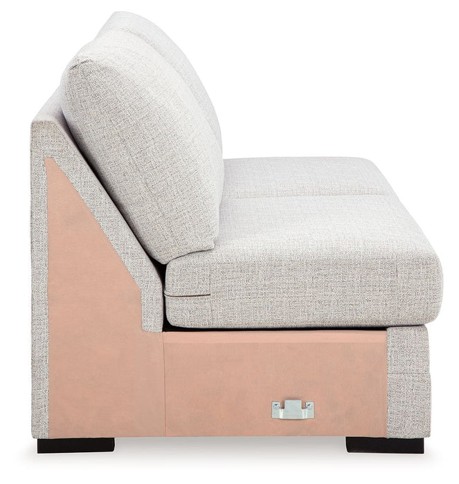 Koralynn - Armless Loveseat - Stone - Simple Home Plus