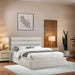 Adam - Linen Fabric Bed With 52" Headboard - Simple Home Plus