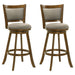Aiden - Modern Farmhouse Swivel Wood Bar Height Kitchen Bar Stool - Simple Home Plus