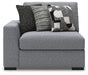 Bealton - LAF Corner Chair - Salt And Pepper - Simple Home Plus