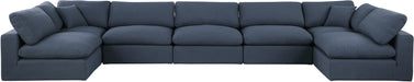 Comfy - 7 Piece Linen Modular Armless Sectional - Simple Home Plus
