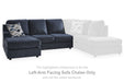 Albar Place - Laf Sofa Chaise - Cobalt - Simple Home Plus