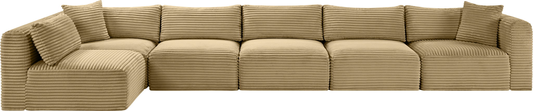 Shaggy - 6 Piece Modular Sectional - Simple Home Plus