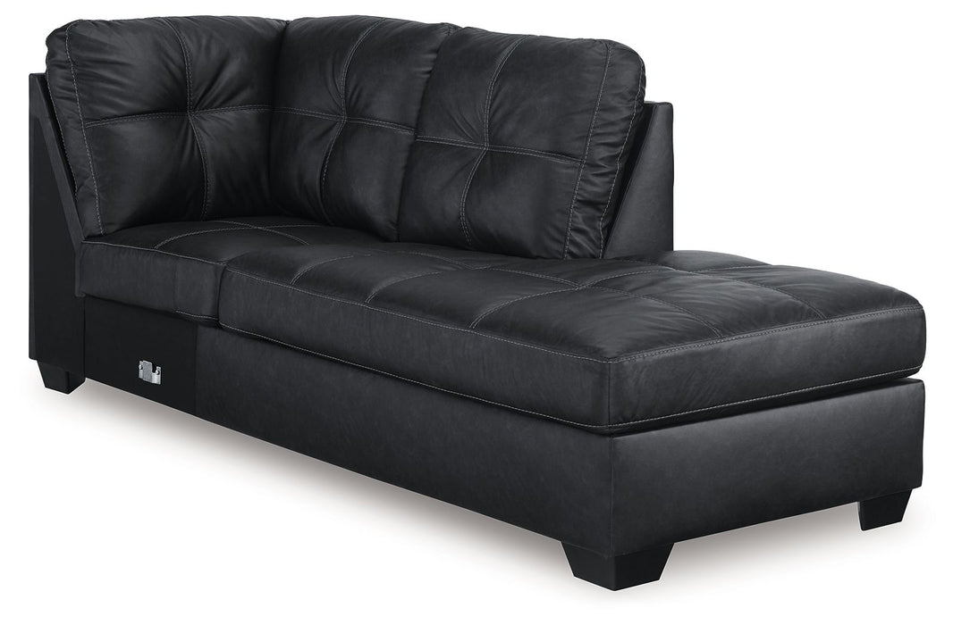 Barlin Mills - Raf Corner Chaise - Carbon - Simple Home Plus