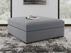 Bealton - Oversized Accent Ottoman - Salt And Pepper - Simple Home Plus