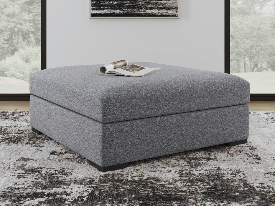Bealton - Oversized Accent Ottoman - Salt And Pepper - Simple Home Plus
