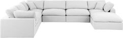 Comfy - 7 Piece Linen Modular Sectional With Chaise - Simple Home Plus