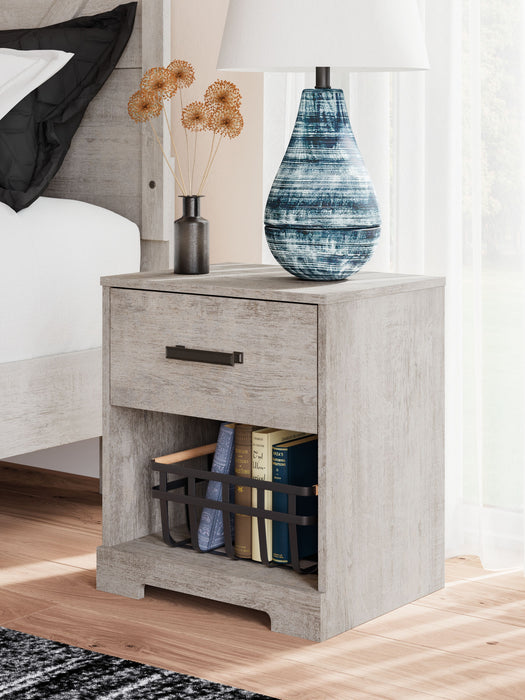 Shawburn - Gray - One Drawer Night Stand - Simple Home Plus