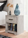 Shawburn - Gray - One Drawer Night Stand - Simple Home Plus