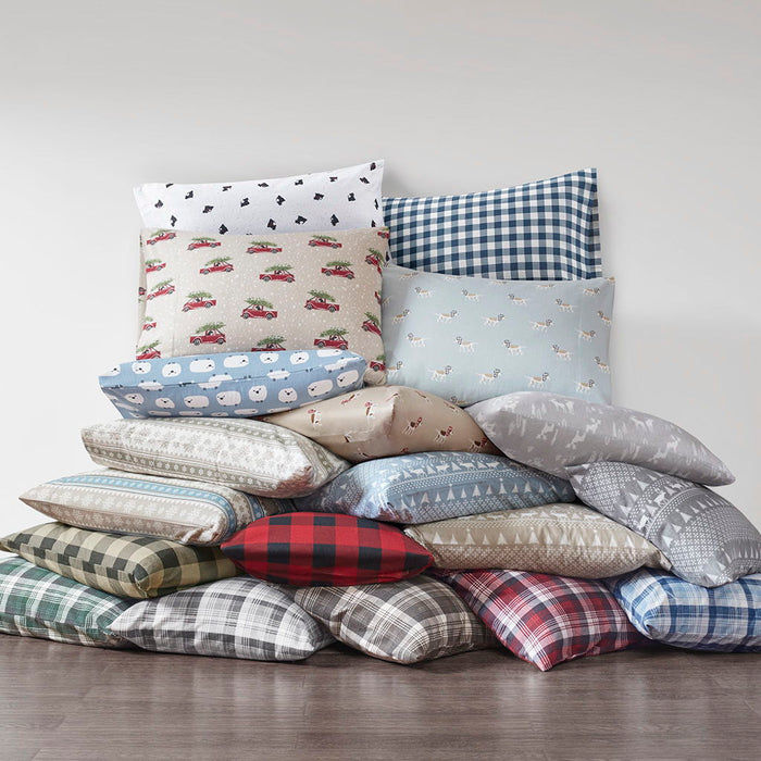 Flannel - Twin Sheet Set - Tan Dog - Simple Home Plus