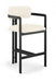 Aurum - Vegan Leather Upholstered Counter Stool With Graphite Black Base - Simple Home Plus