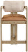Ravina - Upholstered Counter Stool With Stained Natural Base - Simple Home Plus