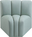 Arc - Faux Leather Curved Corner Chair - Simple Home Plus