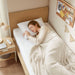 Nonwoven - Twin Long Heated Mattress Pad - White - Simple Home Plus