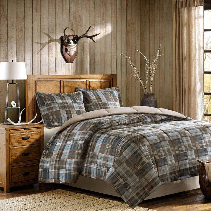 White River - Twin Down Alternative Comforter Mini Set - Multi - Simple Home Plus