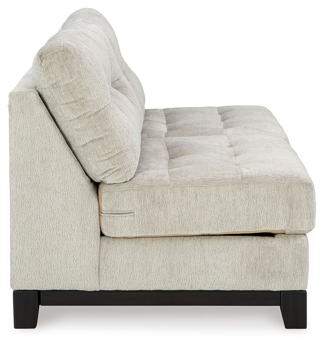 Maxon Place - Armless Loveseat - Stone - Simple Home Plus