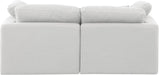 Indulge - Linen 2 Piece Modular Sofa - White - Simple Home Plus