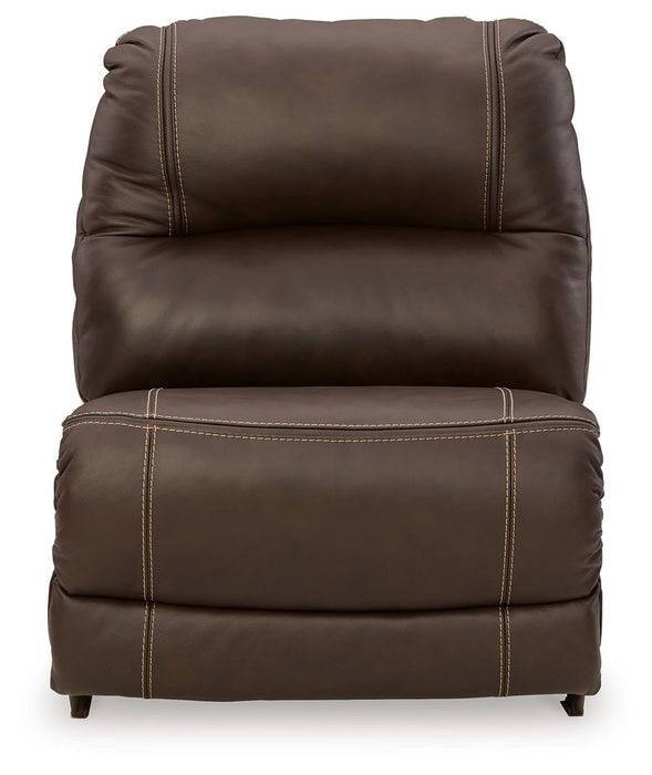 Dunleith - Armless Chair - Chocolate - Simple Home Plus