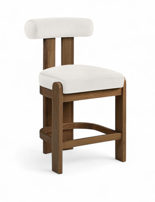 Arienzo - Velvet Upholstered Counter Stool (Set of 2) - Simple Home Plus