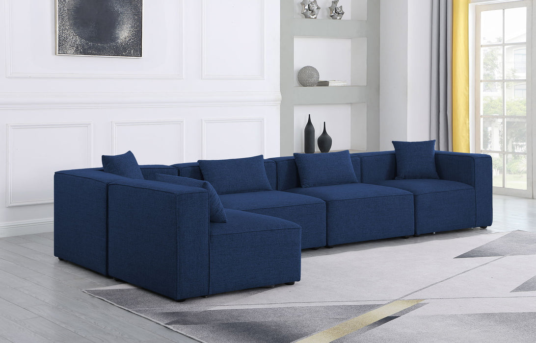 Cube - Linen 5 Piece Modular Sectional - Simple Home Plus