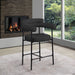Blake - Counter Stool With Black Base (Set of 2) - Simple Home Plus