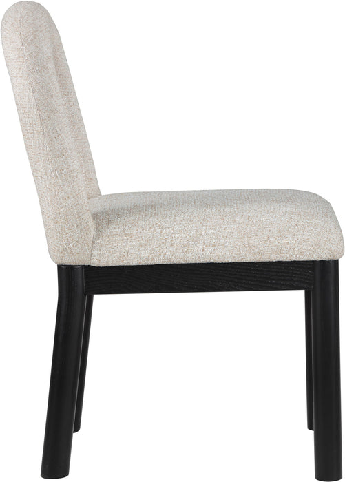 Conrad - Linen Dining Chair With Black Legs - Simple Home Plus