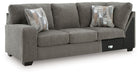 Clarington - LAF Sofa With Corner Wedge - Greystone - Simple Home Plus