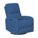 Dakota - Power Recliner 3-in-1 With Swivel, Glider, USB Ports - Blue - Simple Home Plus