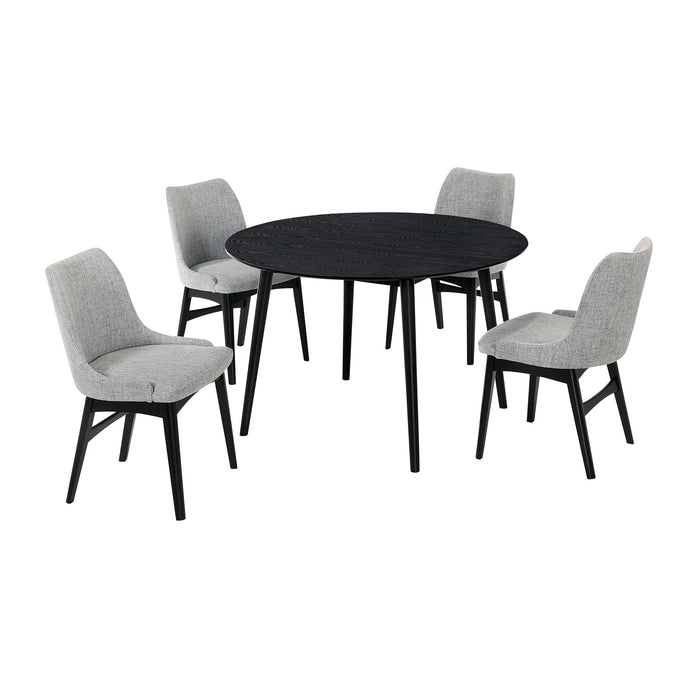 Arcadia - Round 5 Piece Dining Set - Gray