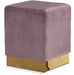 Jax - Stool Ottoman with Gold Base - Simple Home Plus