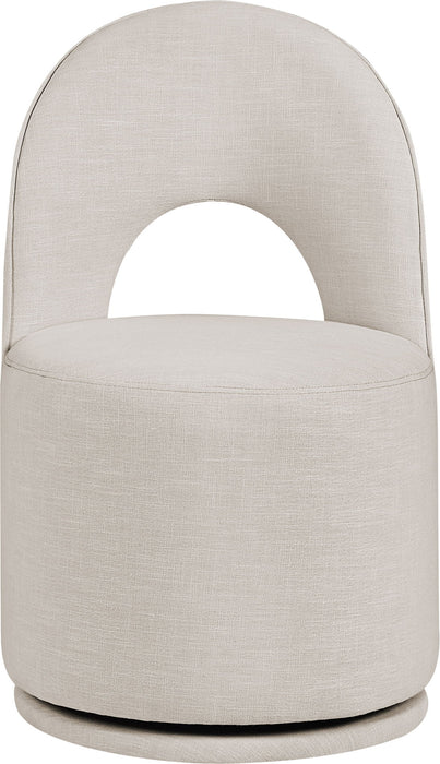 Cirelle - Linen Textured Performance Fabric Dining Chair (Set of 2) - Simple Home Plus