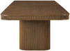 Mohari - Solid Wood And Oak Veneer 112" / 160" Dining Table - Simple Home Plus