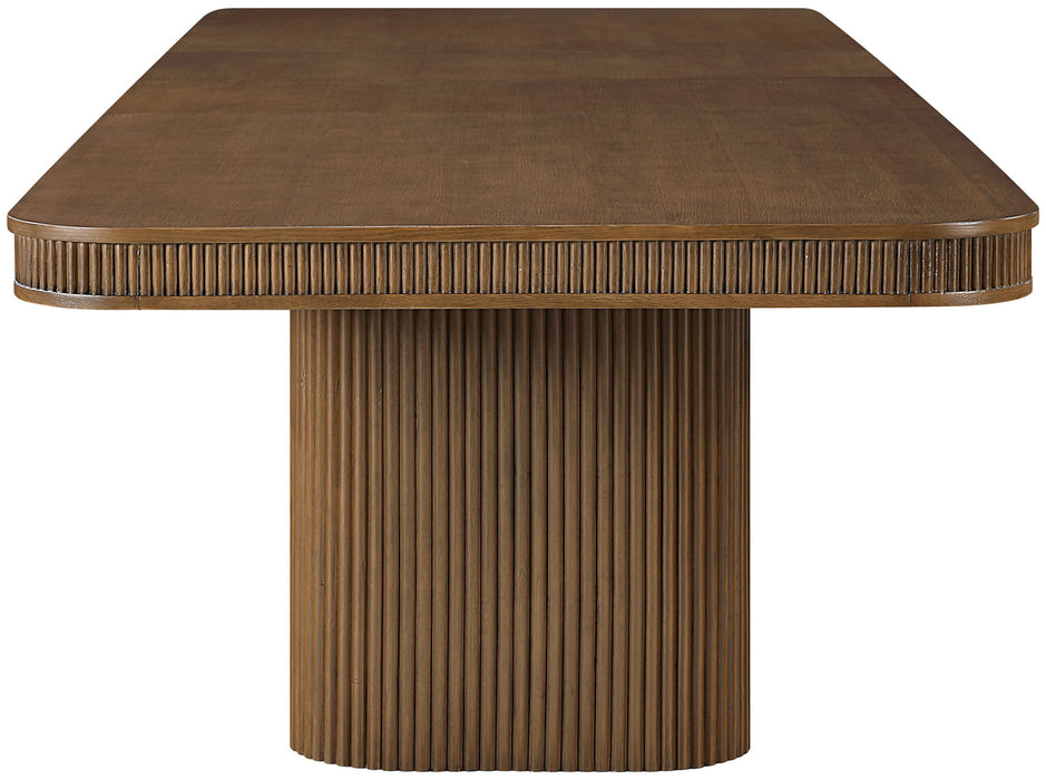 Mohari - Solid Wood And Oak Veneer 112" / 160" Dining Table - Simple Home Plus