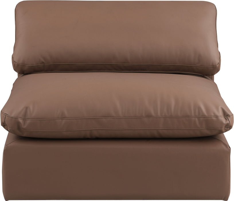 Comfy - Faux Leather Armless Chair - Simple Home Plus