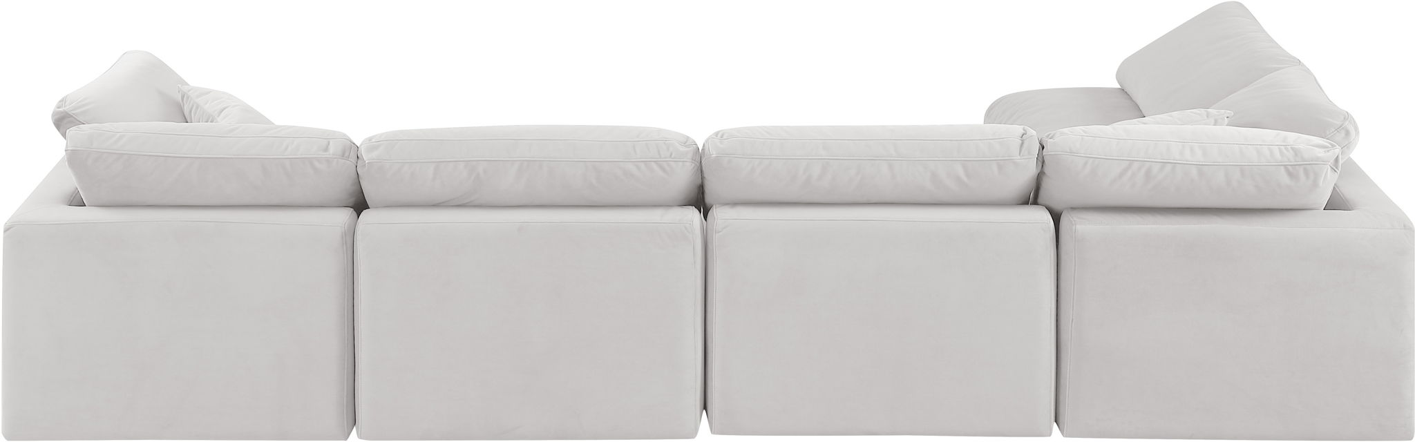 Indulge - Velvet 5 Piece Modular Sectional - Simple Home Plus