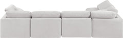 Indulge - Velvet 5 Piece Modular Sectional - Simple Home Plus